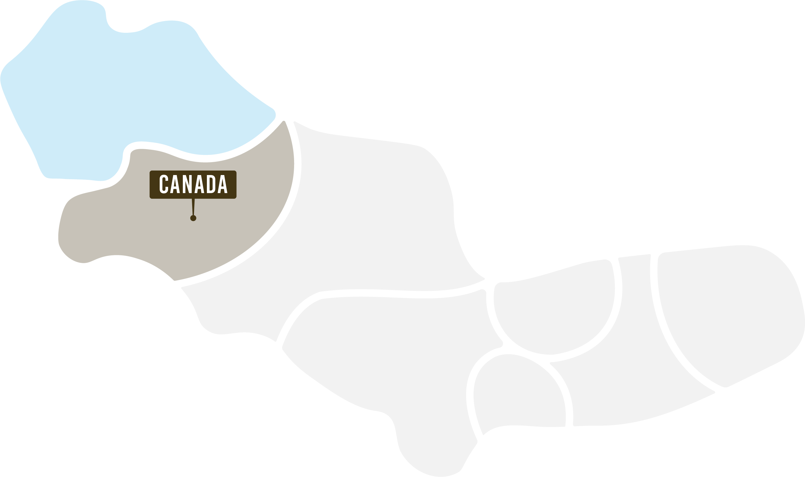 Ligging van de Canada zone.